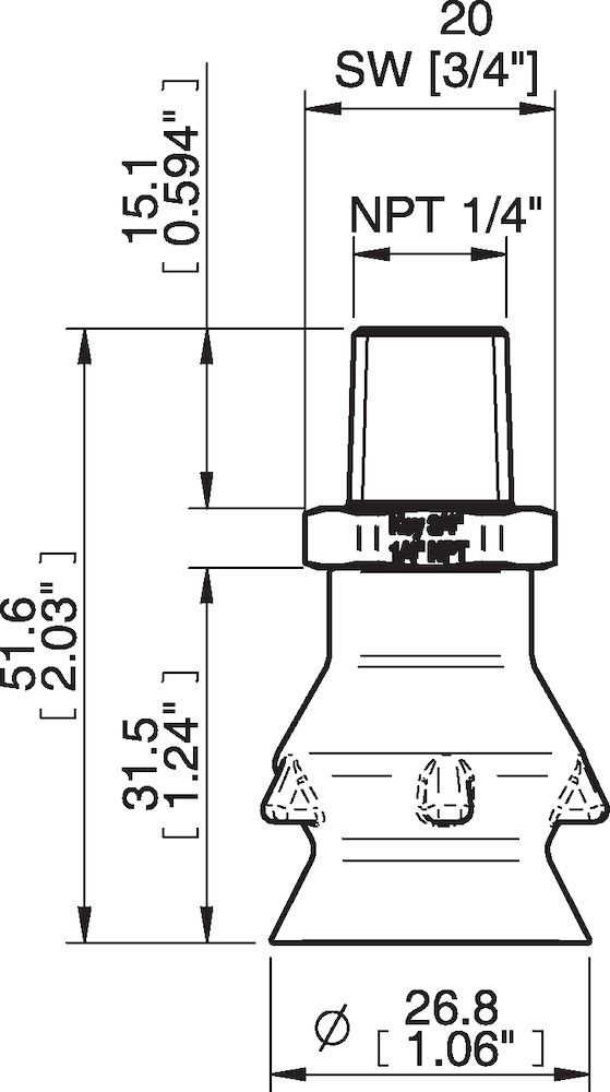 Piab PD27.DS40.NT14MSS.00 Suction cups and soft grippers
