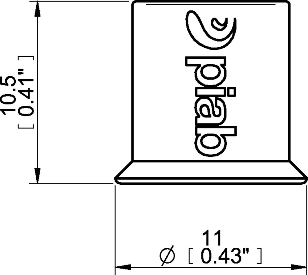 Piab Suction cup U10 Chloroprene
