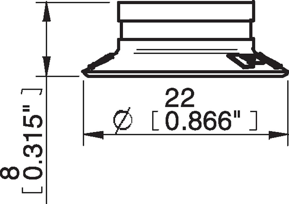 Piab Suction cup U20 HNBR