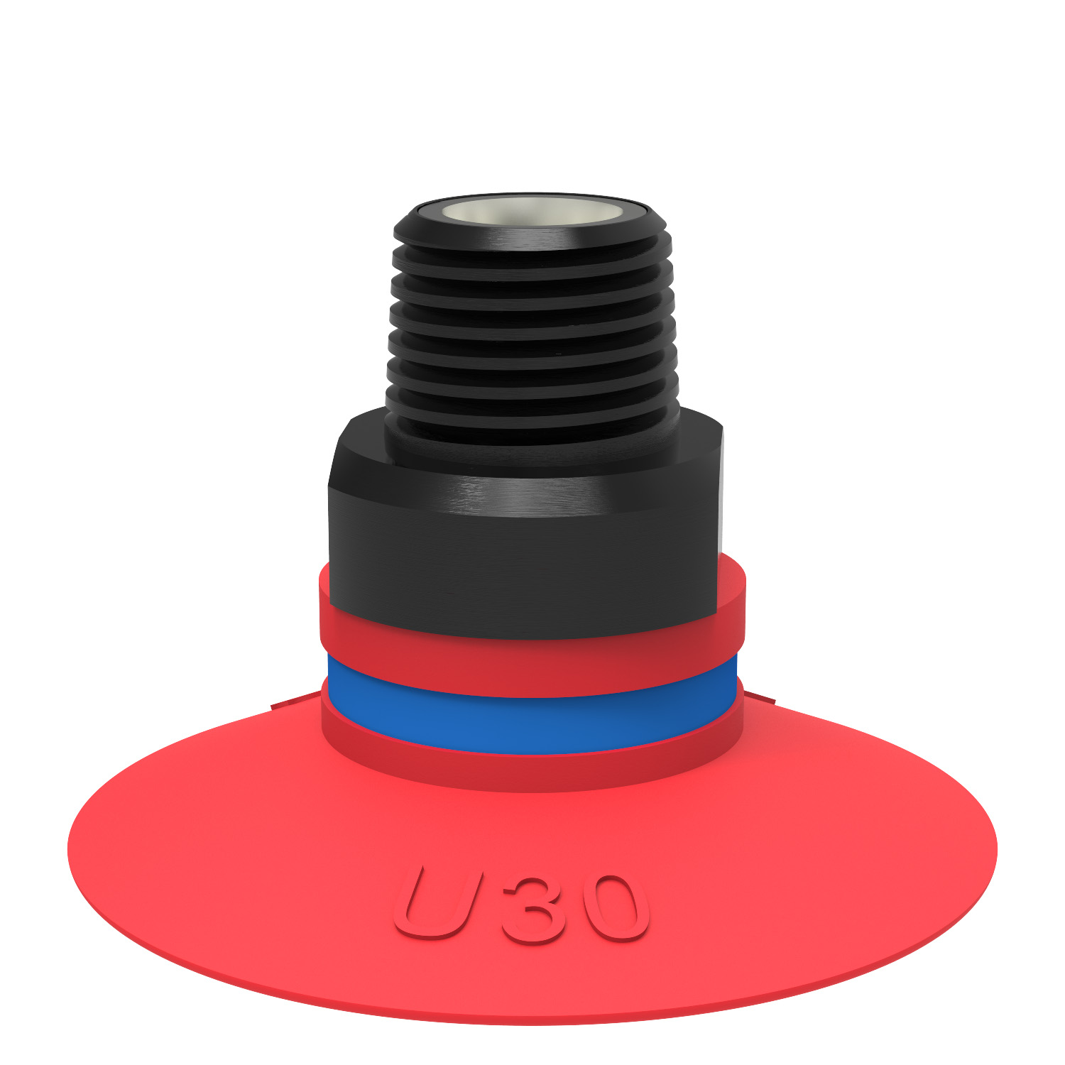 Piab Suction cup U30 Silicone, G1/8 male, with dual flow control valve