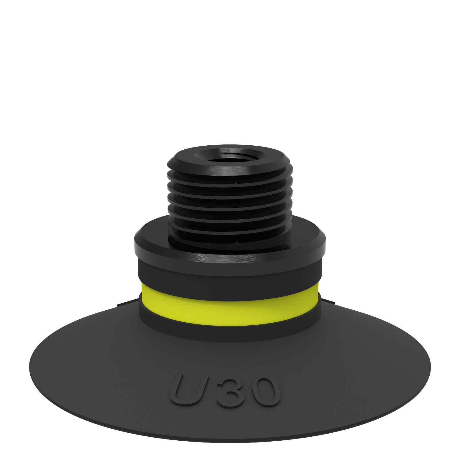 Piab Suction cup U30 Nitrile-PVC, G1/8 male / M5 female, with dual flow control valve