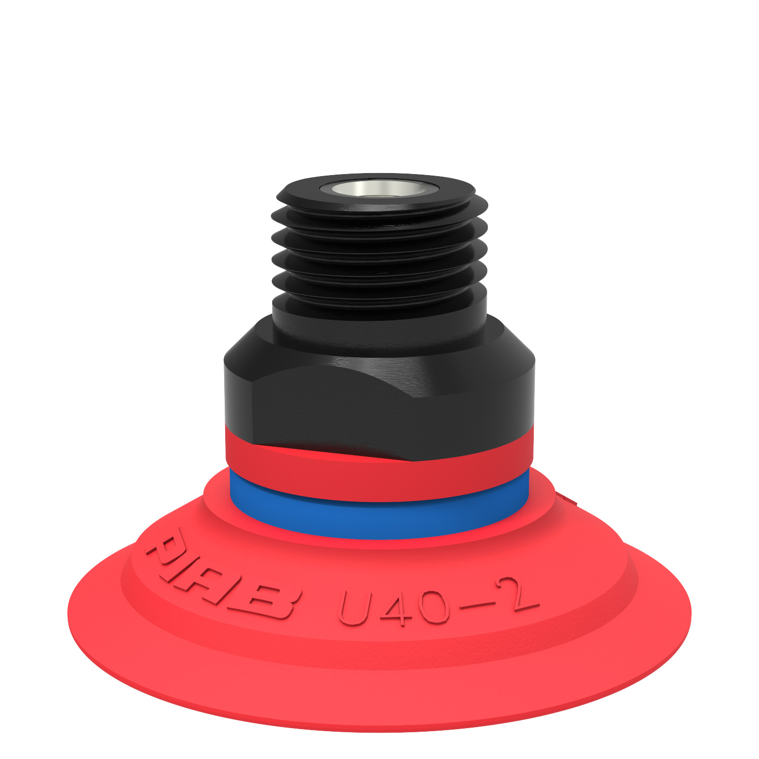 Piab Suction cup U40-2 Silicone, 1/4 NPT male, with mesh filter