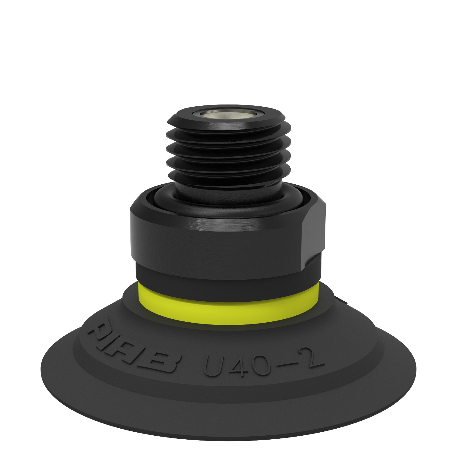 Piab Suction cup U40-2 Nitrile-PVC, G1/4 male, with dual flow control valve