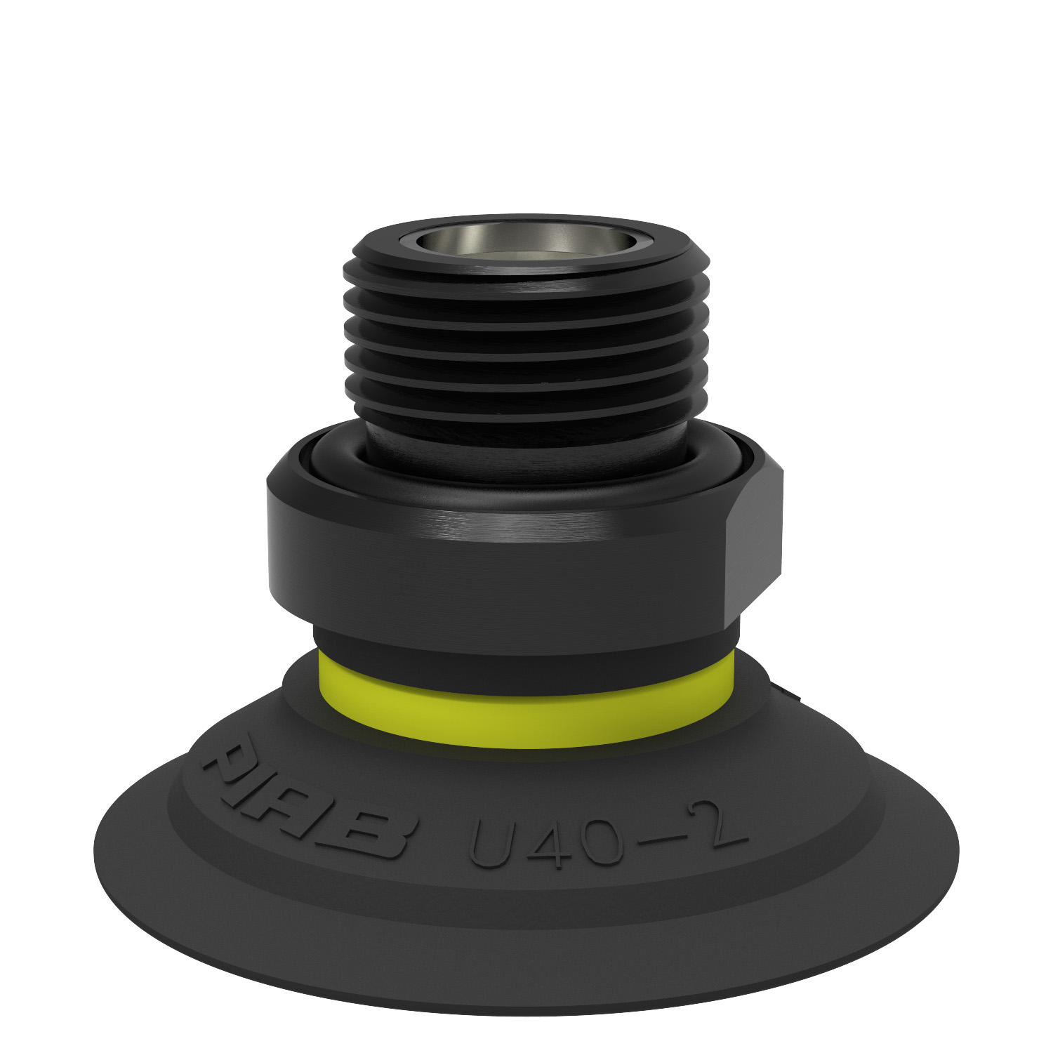 Piab Suction cup U40-2 Nitrile-PVC, G3/8 male, with dual flow control valve