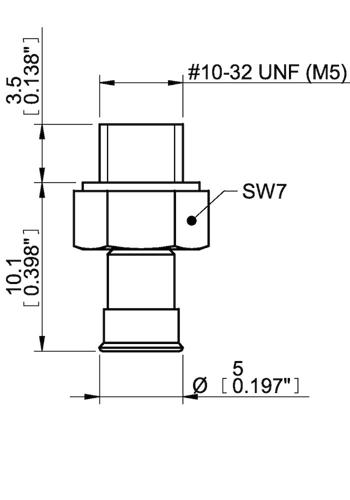 Piab Suction cup U4 Chloroprene, M5 male