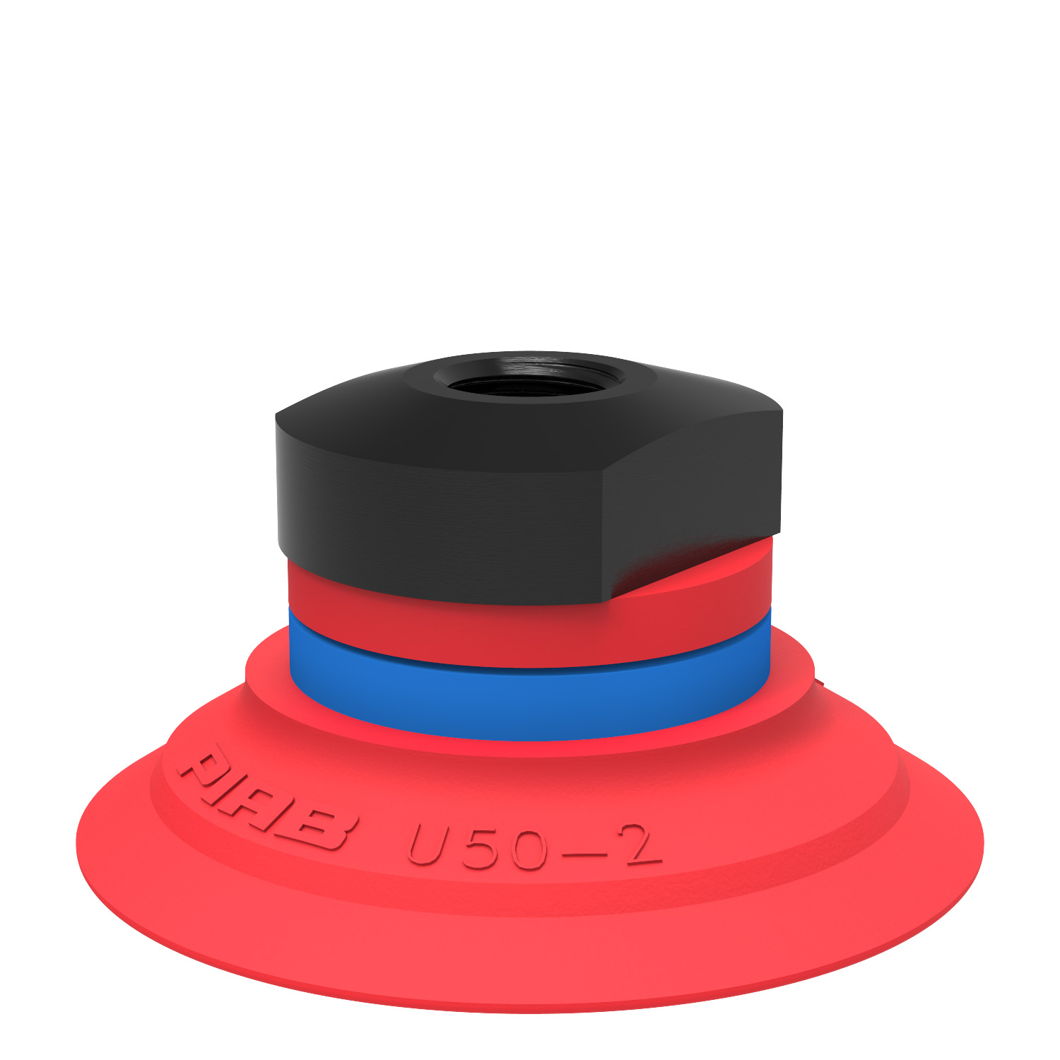 Piab Suction cup U50-2 Silicone, 1/8 NPSF female, with mesh filter