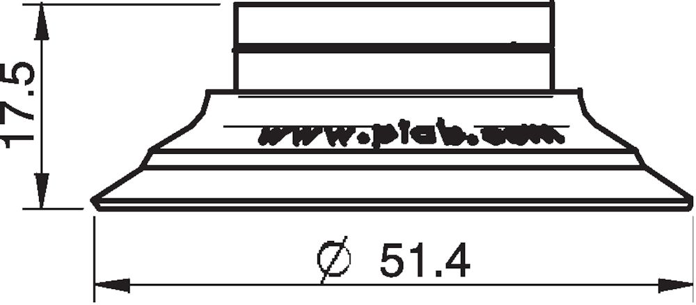 Piab Suction cup U50-2 Silicone FCM