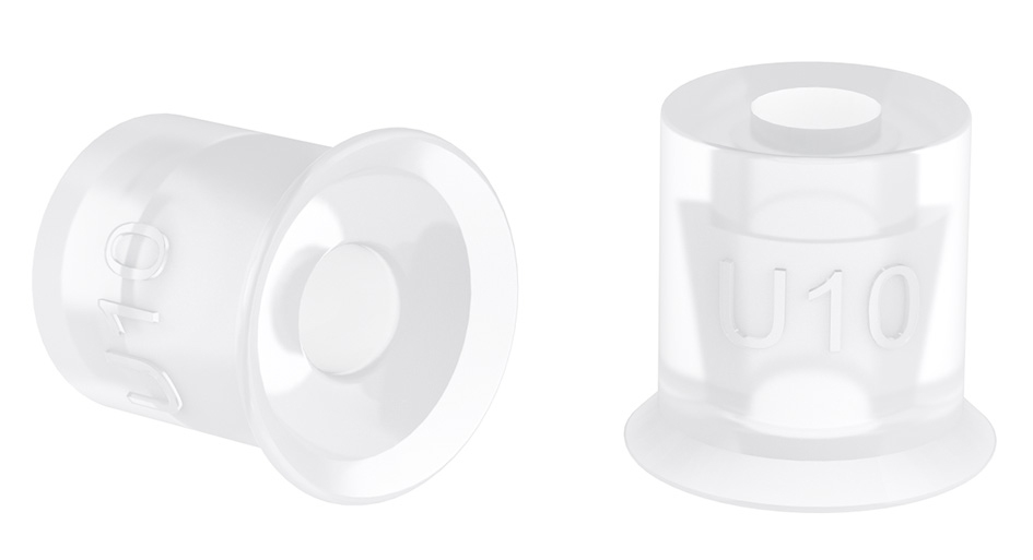 Piab U50-2.21.05AC / 9909727 Suction cup U50-2 Silicone FCM, 1/4 NPT male, with mesh filter