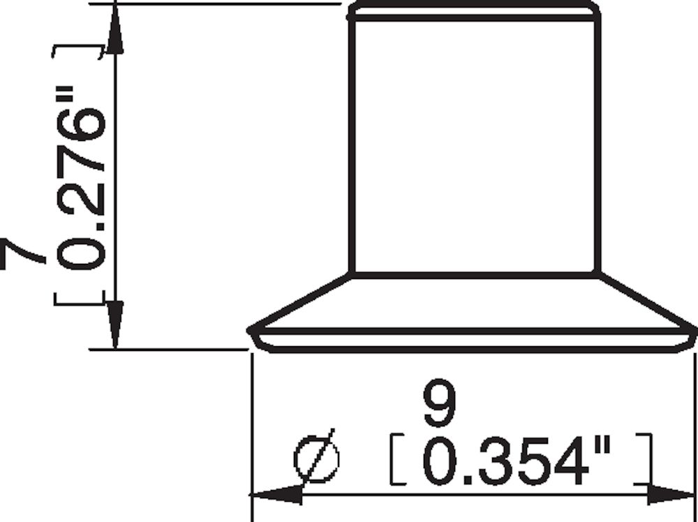 Piab Suction cup U8 Chloroprene