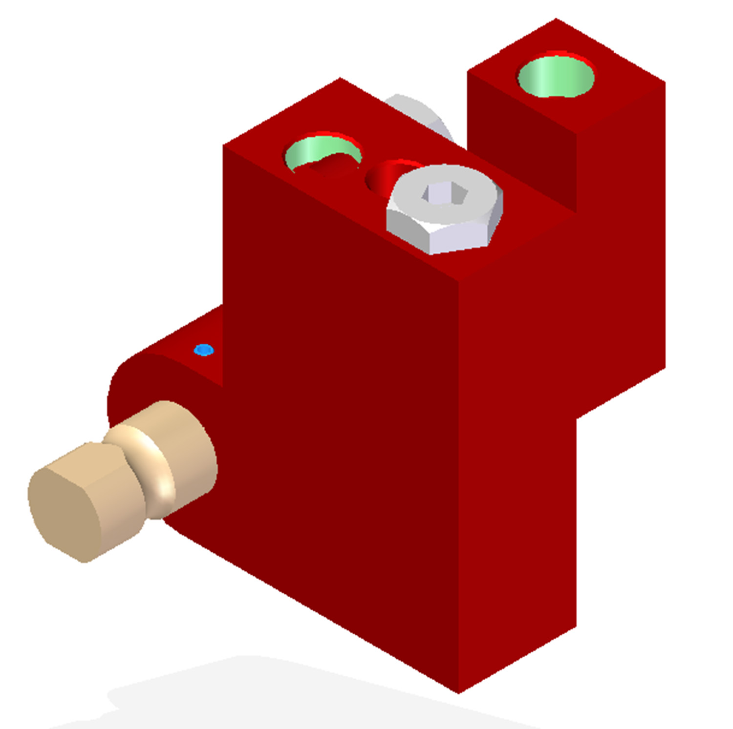 Piab Vacuum Check Valve VT-1H, G threads, Lock pin 16, Left hand connection