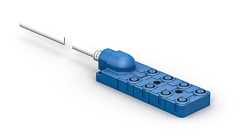 Wenglor ZAA02R502 Connection Box for M12 × 1; 4-pin; 8 Ports