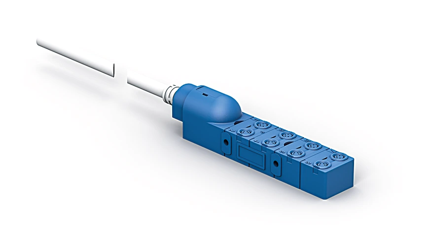 Wenglor ZAA07R502 Connection Box for M8 × 1; 4-pin; 8 Ports