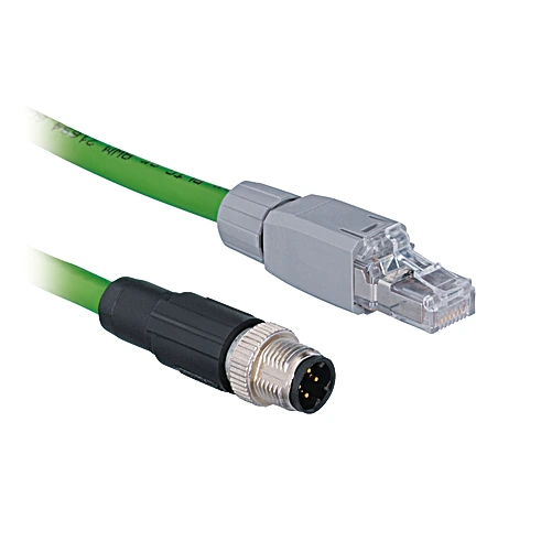 Wenglor ZAV51R202 Connection Cable M12 × 1; 4-pin, D-coding - RJ45; 4-pin