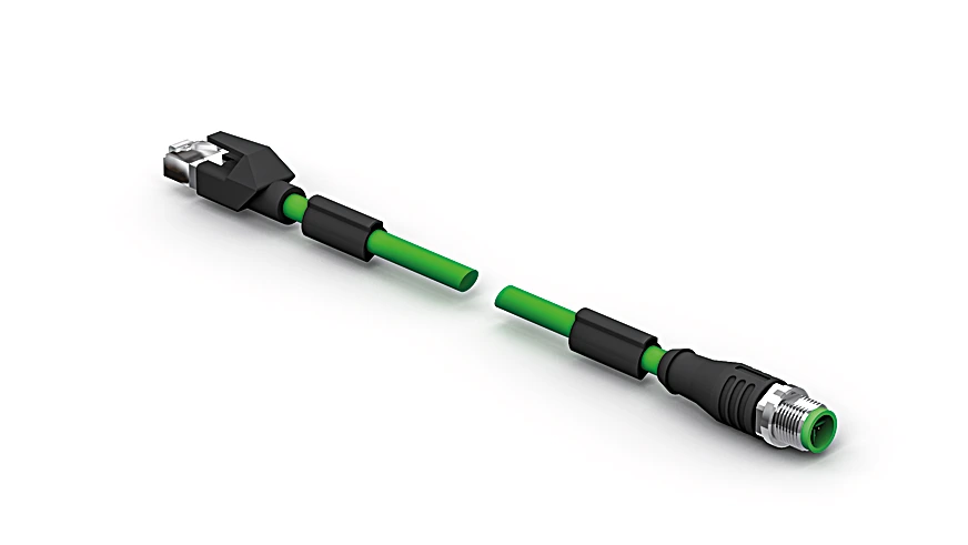 Wenglor ZC1V025 Connection Cable M12 × 1; 8-pin, X-coding - RJ45; 8-pin