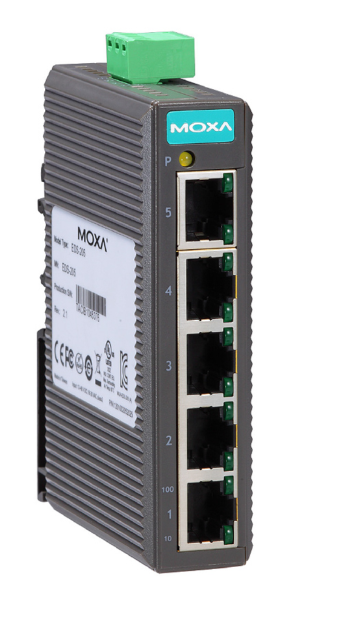 Moxa EDS-205 Unmanaged Ethernet Switch