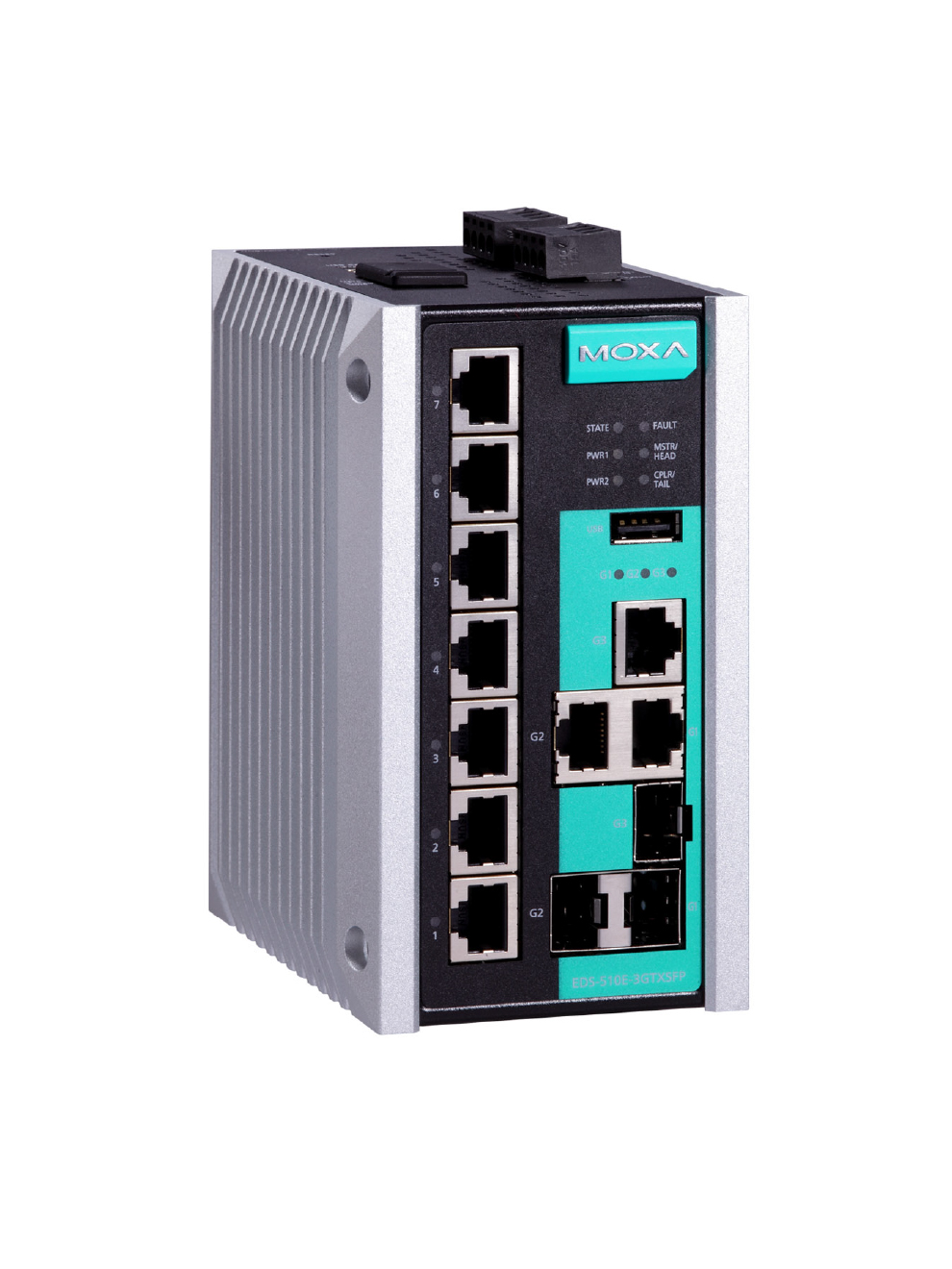Moxa EDS-510E Series 10-Port Managed Ethernet Switch