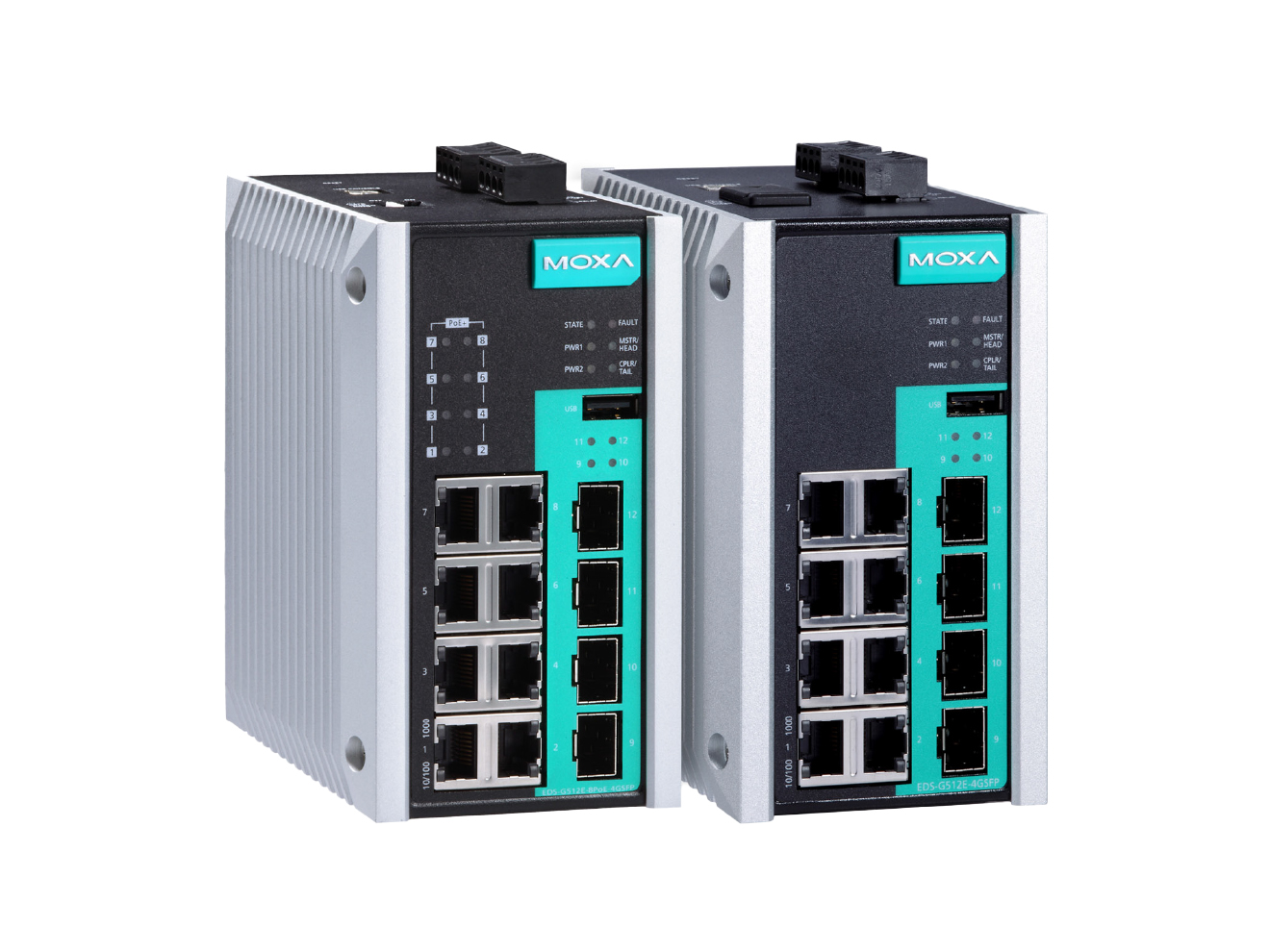 Moxa EDS-G512E 12-Port Managed Ethernet / PoE Switch