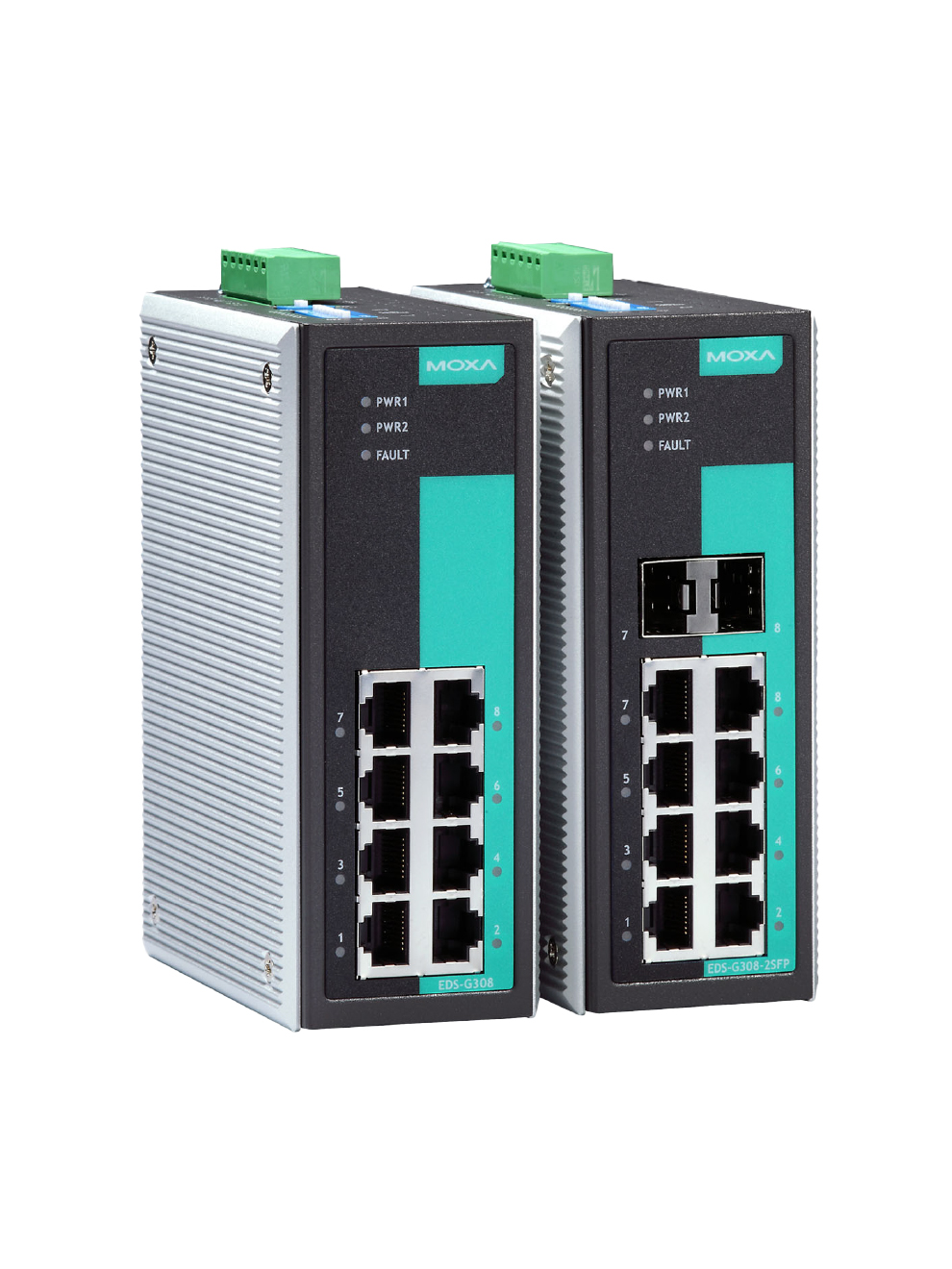 Moxa EDS-G308 Series 8-Port Unmanaged Ethernet Switch