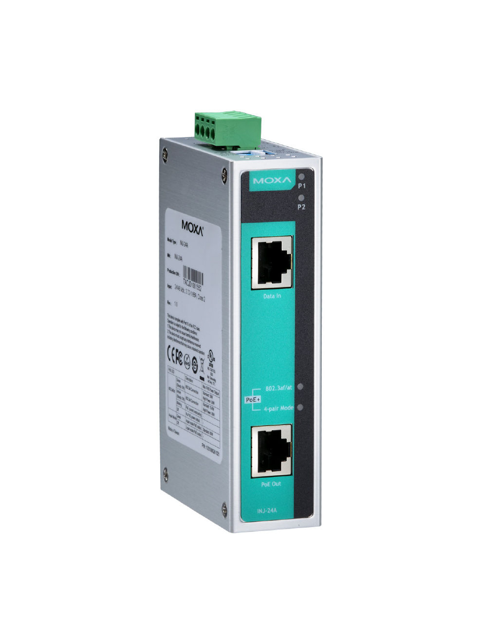 Moxa INJ-24A Series High Power PoE+ Injector