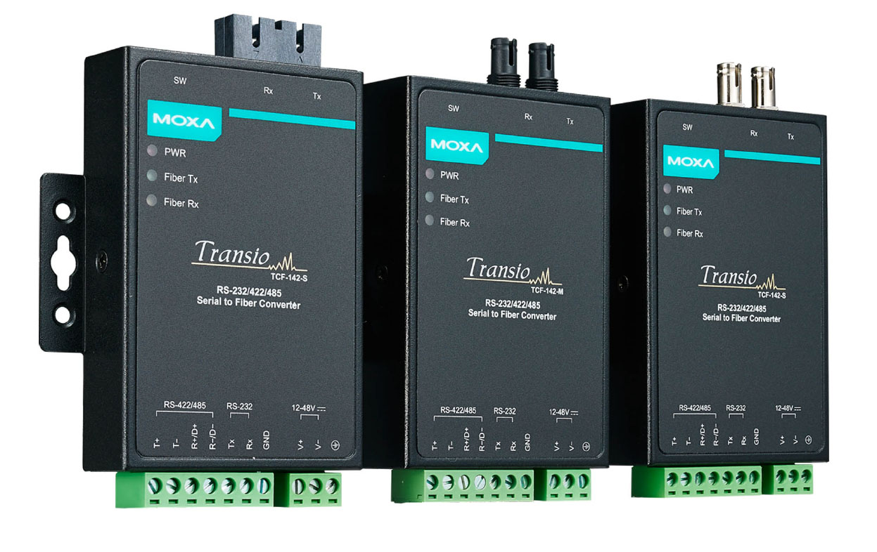 Moxa TCF-142-M-ST Serial-to-Fiber Converter